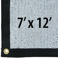 Cool Puppy 70% Aluminet UV-Coated Shade Cloth Panels - 7' x 12'